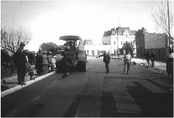 Obras de asfalto Av. Quintana - 1928 aprox. - según datos de Archivo Histórico Provincial